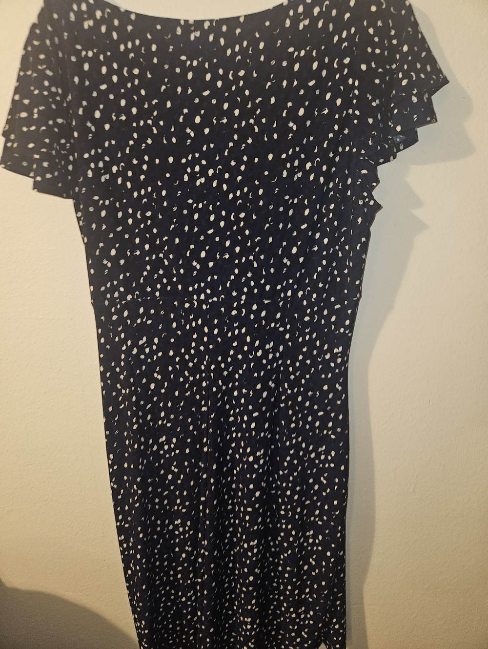 Lauren Womans V Neck Knee Length Dress Size 16 - Picture 11 of 13